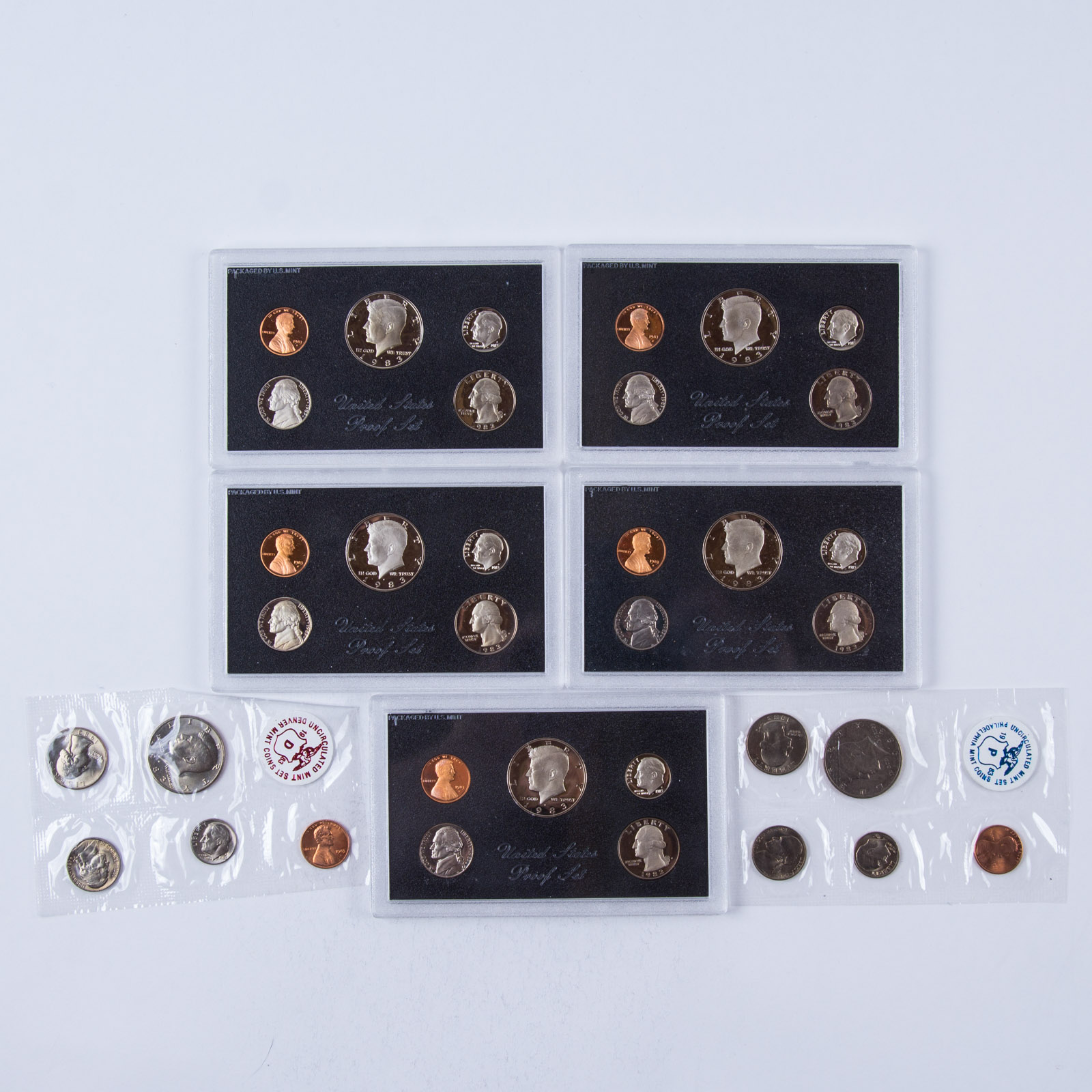 1983 Unites States Proof and Uncirculated Coin Set