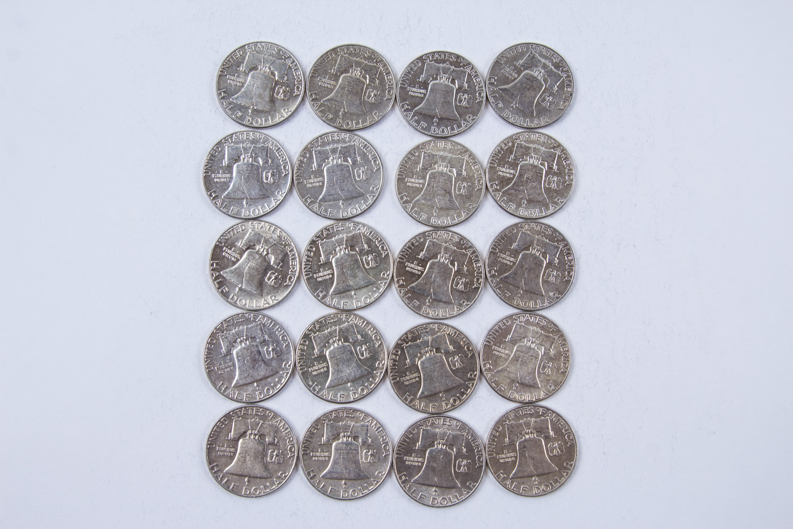 1960s Benjamin Franklin Silver Half Dollar Set