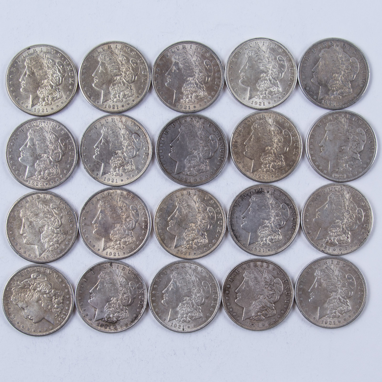1921 Morgan Silver Dollar Set