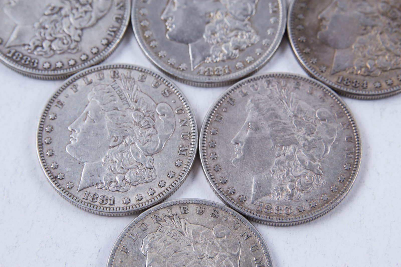 1870s, 1880s, and 1890s Morgan Silver Dollar Set
