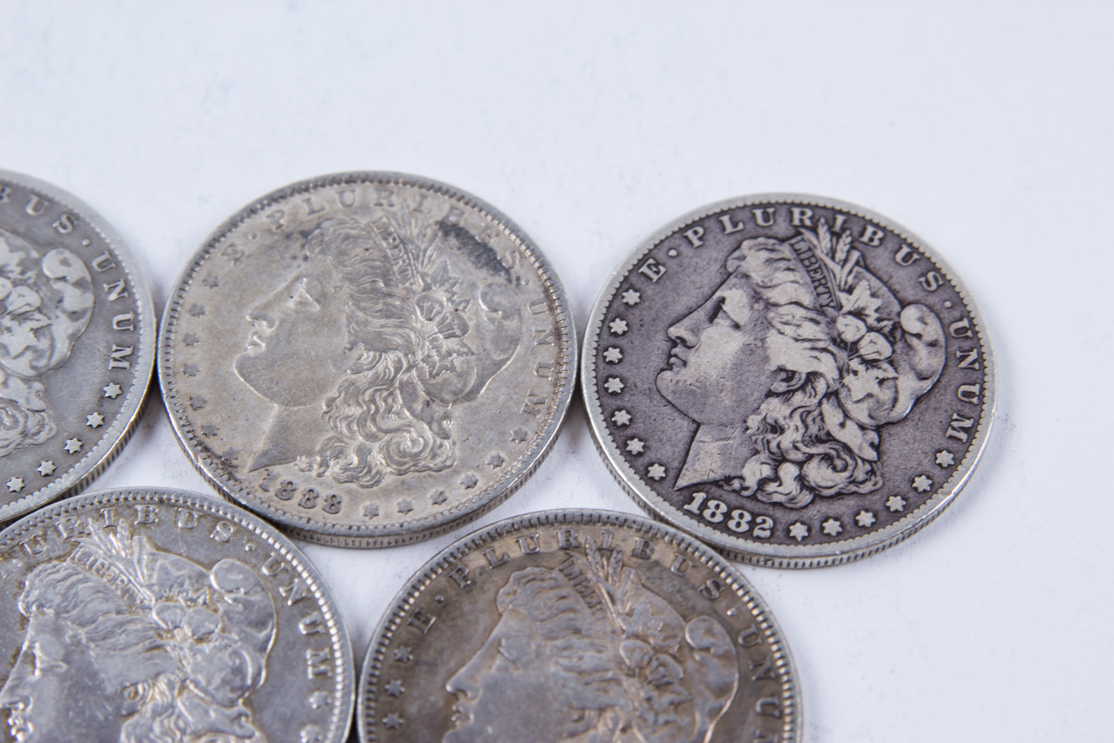 1870s, 1880s, and 1890s Morgan Silver Dollar Set