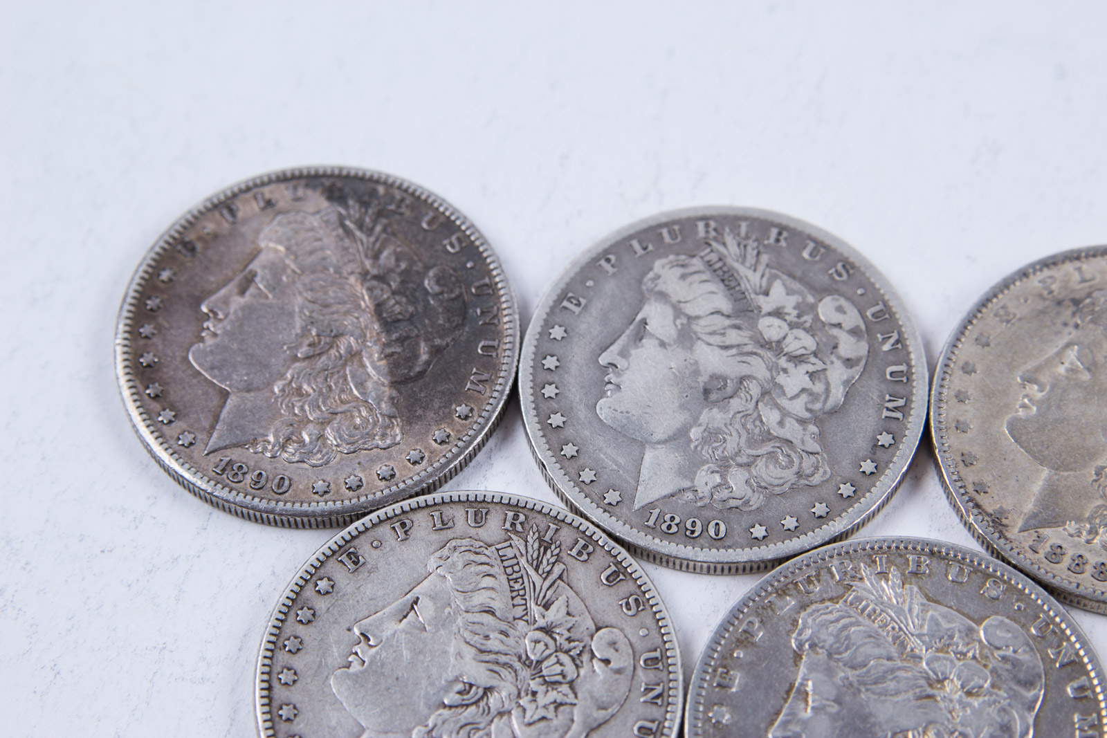 1870s, 1880s, and 1890s Morgan Silver Dollar Set