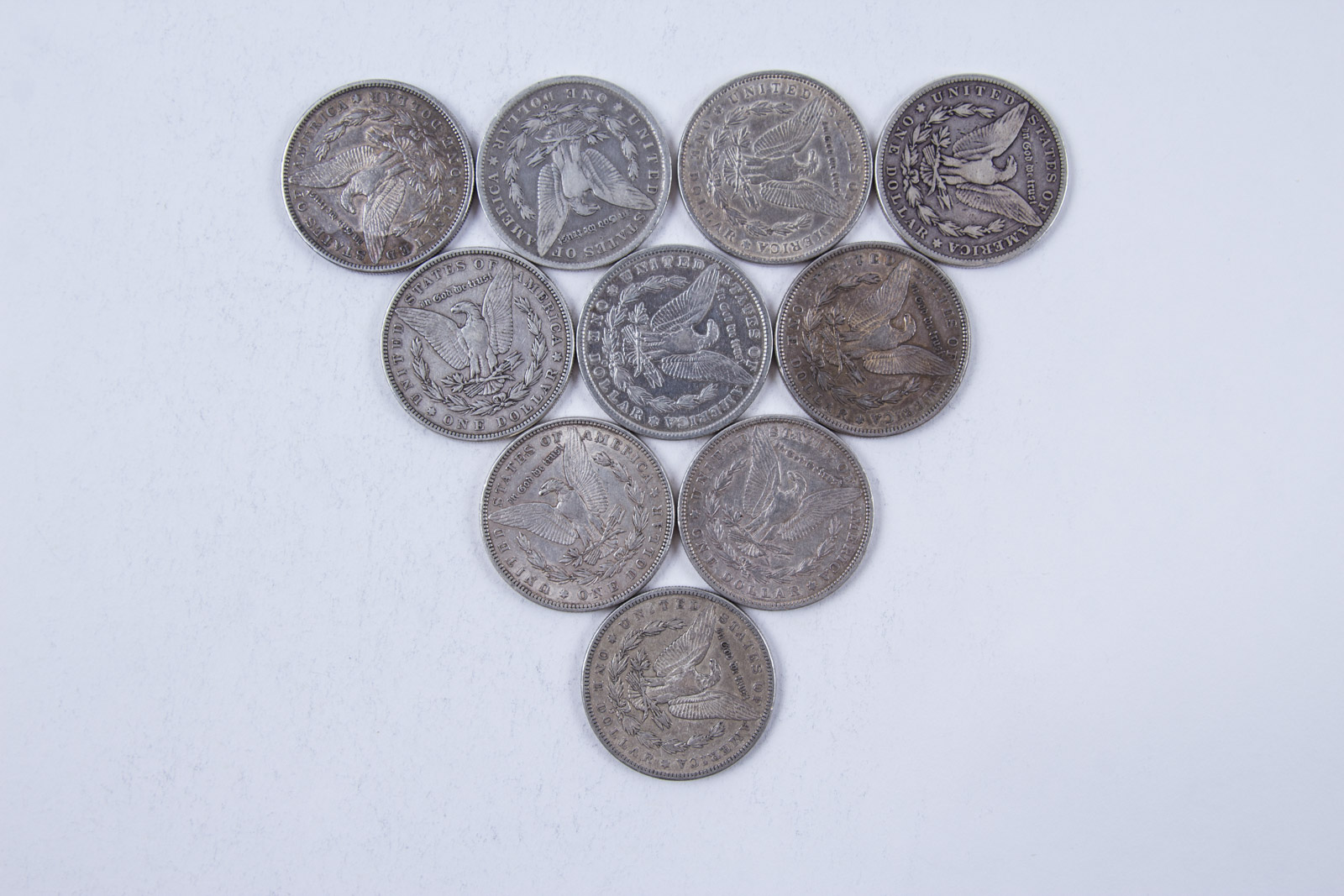 1870s, 1880s, and 1890s Morgan Silver Dollar Set