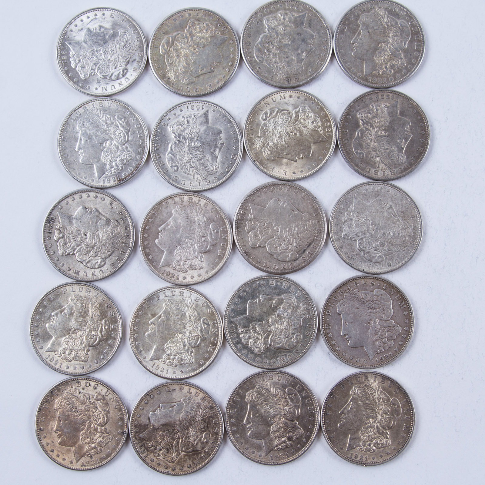 1921 Morgan Silver Dollar Set