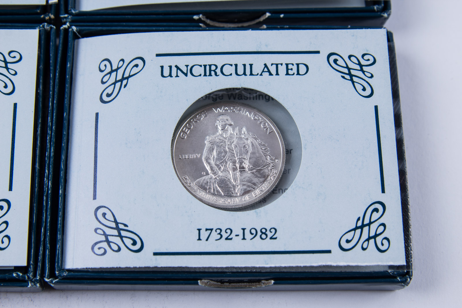 1982-D Washington Commemorative Silver Half Dollar Set