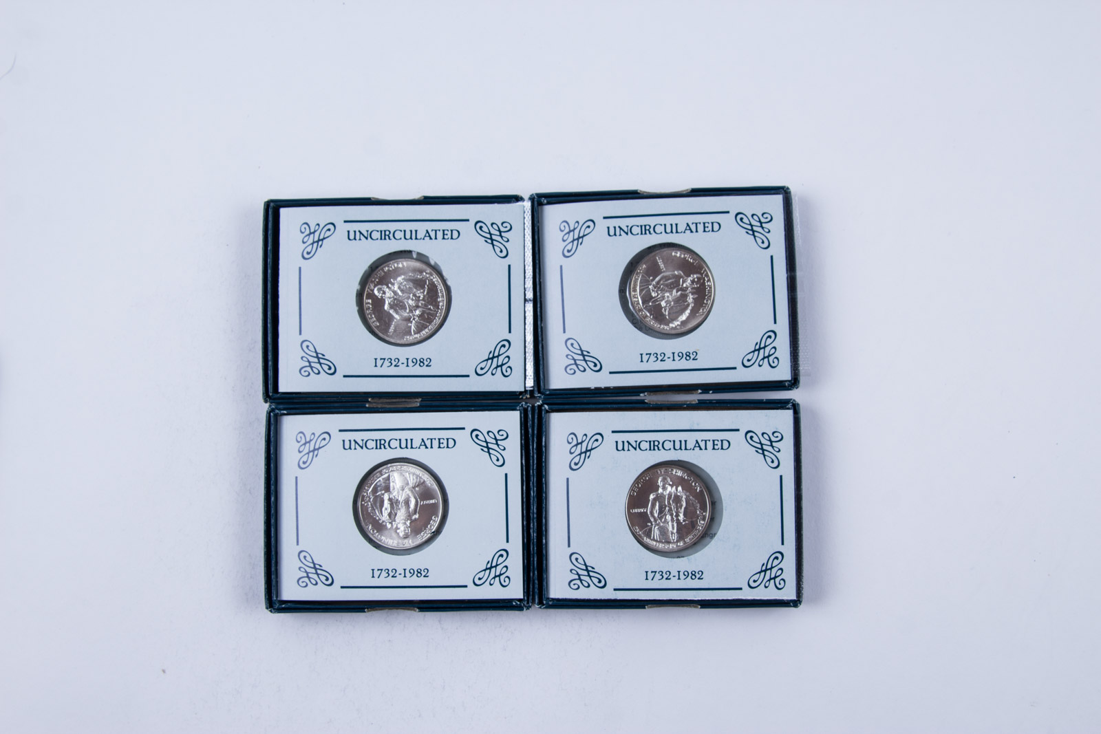1982-D Washington Commemorative Silver Half Dollar Set