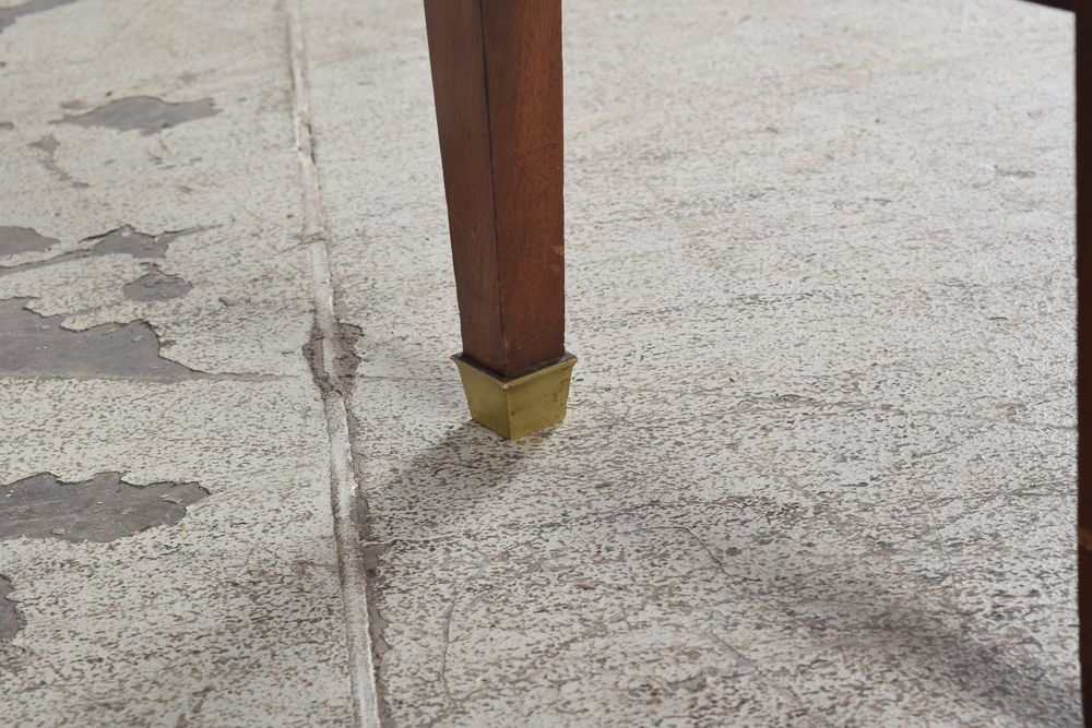 Inlaid Walnut Veneer Arts and Crafts Style Dining Set Flint's Fine Furniture