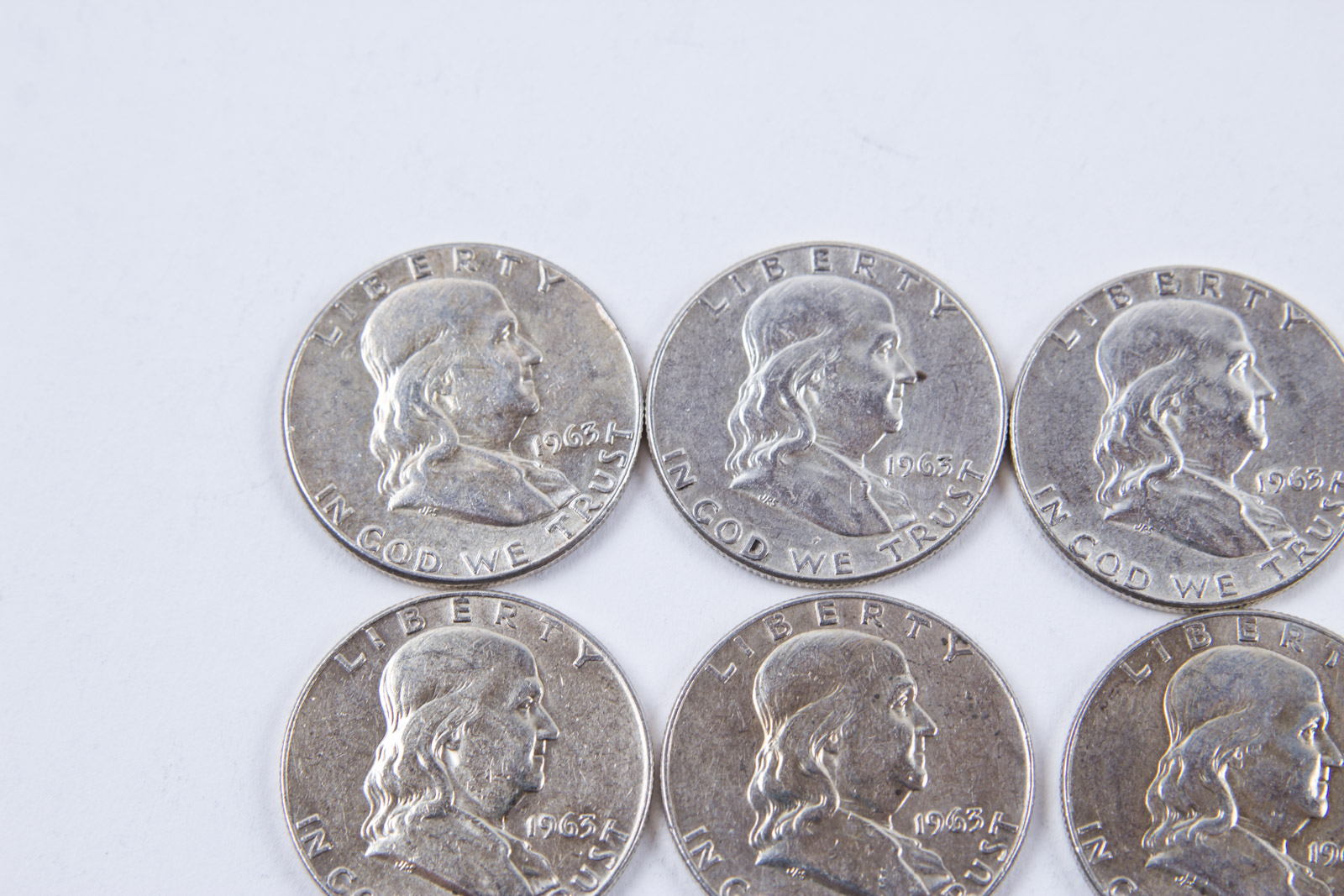 1950s and Pre-1964 Benamin Franklin Silver Half Dollar Set