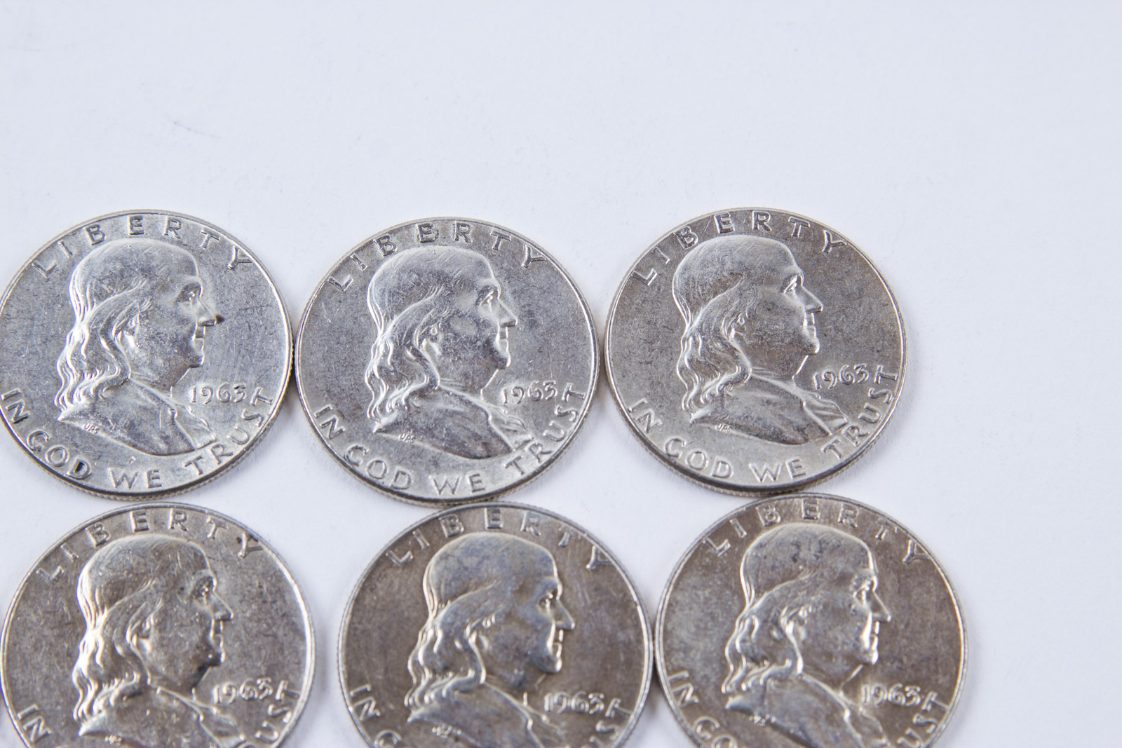 1950s and Pre-1964 Benamin Franklin Silver Half Dollar Set