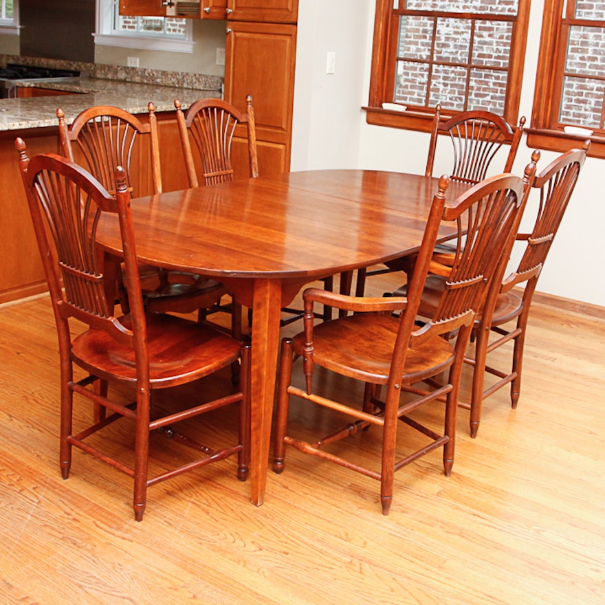 Amish Style Dining Table and Chairs