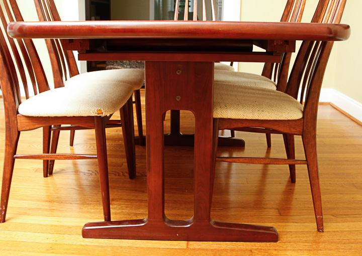 Danish Modern Dining Table and Chairs
