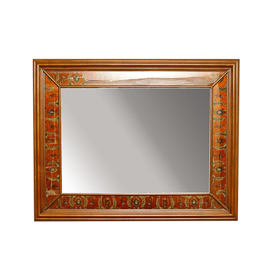 Wooden Enamel Wall Mirror