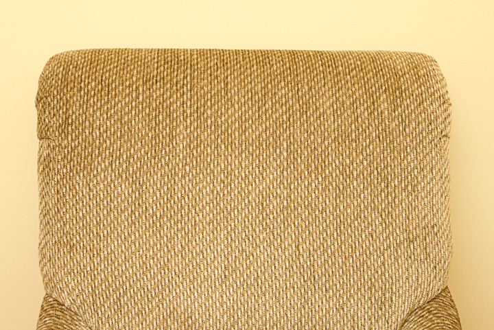 Vintage Tan Tweed Upholstered Armchair