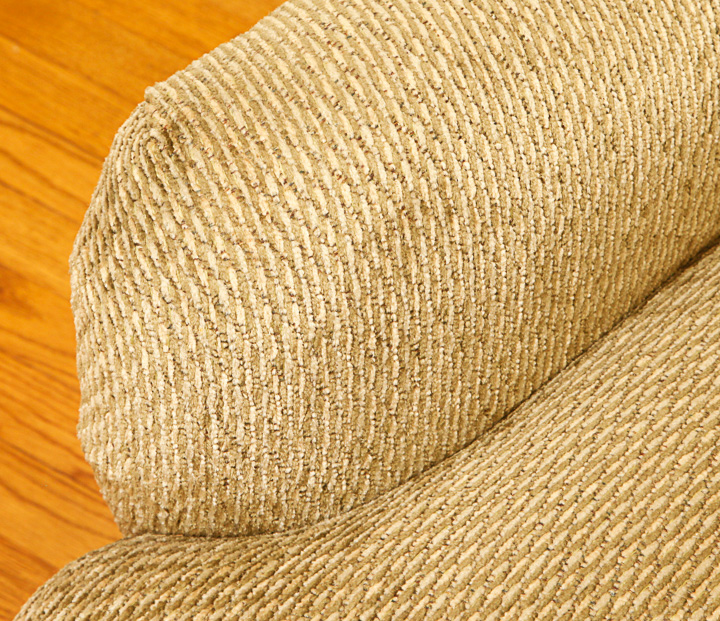 Vintage Tan Tweed Upholstered Armchair