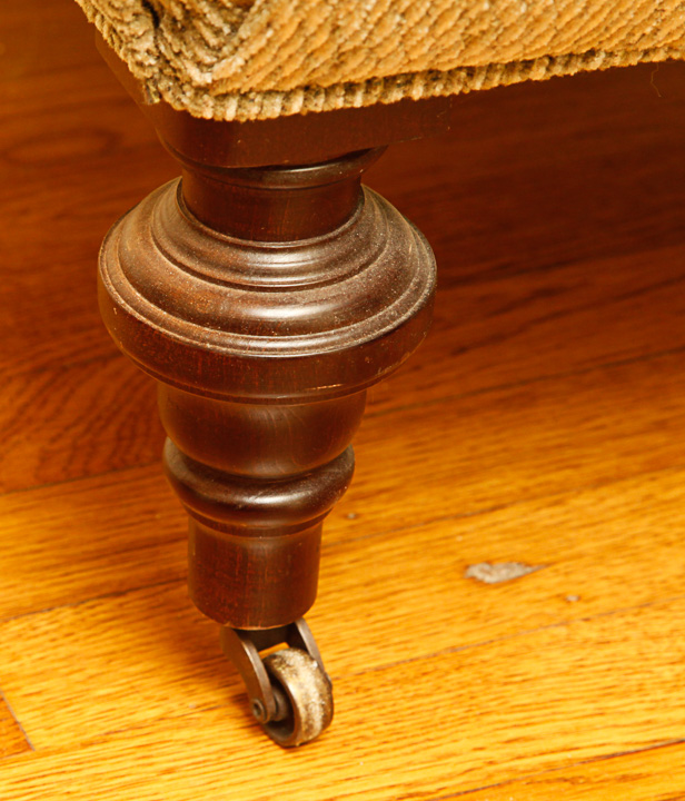 Vintage Tan Tweed Upholstered Armchair