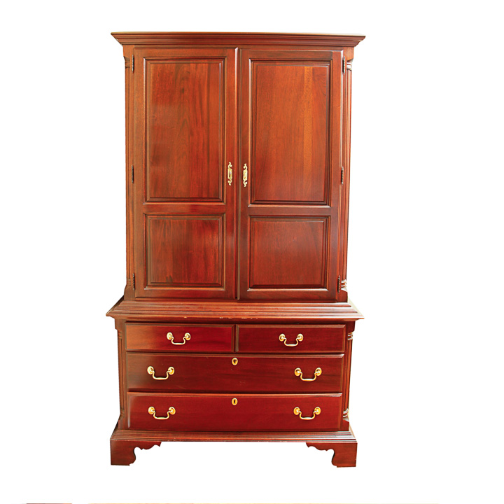 Vintage Mahogany Armoire by Jamestown Sterling