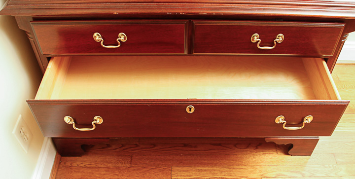 Vintage Mahogany Armoire by Jamestown Sterling