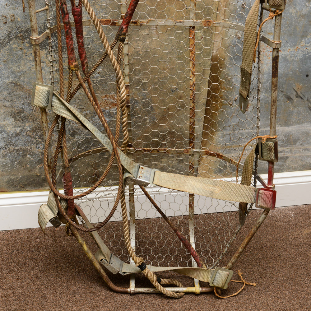 Circa 1940's Portable American Navy Stokes Basket Metal Stretcher