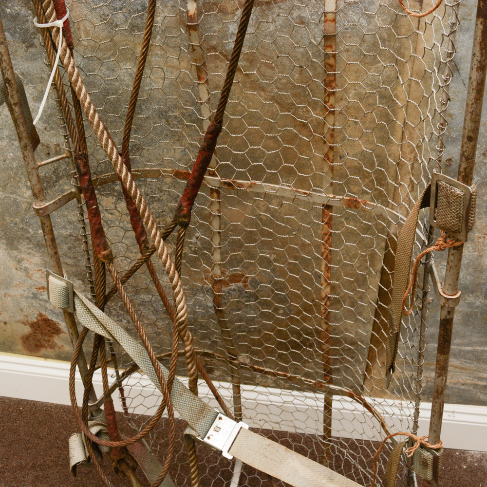 Circa 1940's Portable American Navy Stokes Basket Metal Stretcher