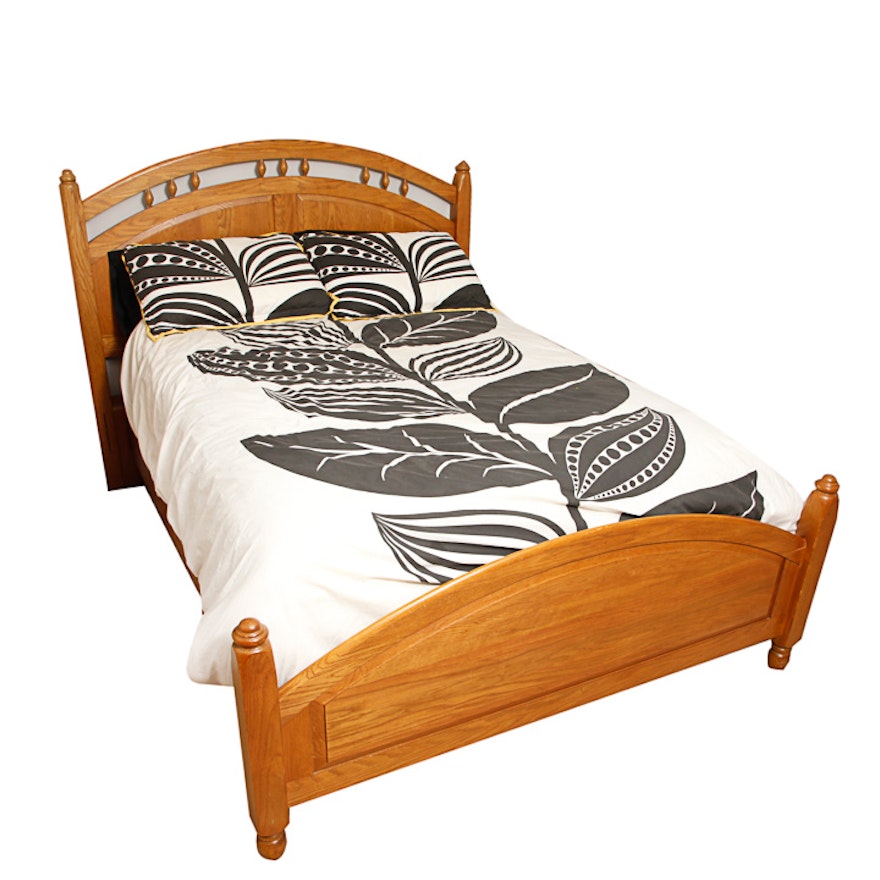 Oak Queen Size Bed Frame