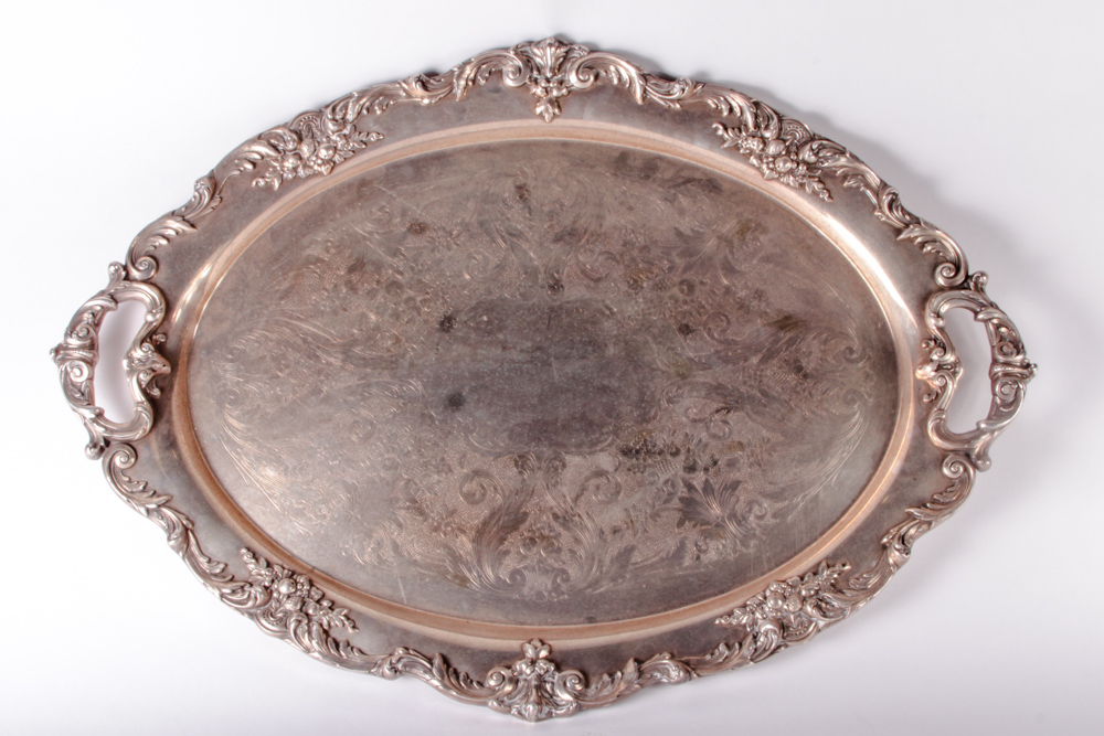 Vintage Reed & Barton "King Francis" Silver Plated Serving Tray
