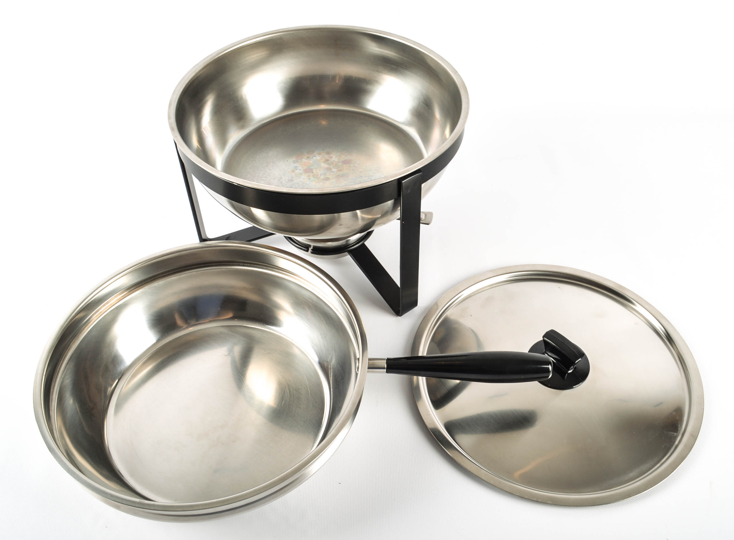 Vintage Sigg Fondue Pot and Buffet Items