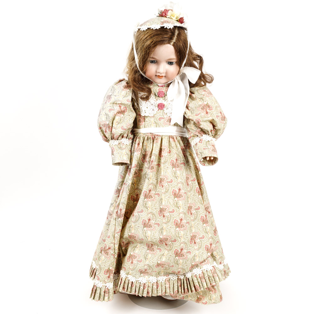 Large Vintage German Porcelain Doll
