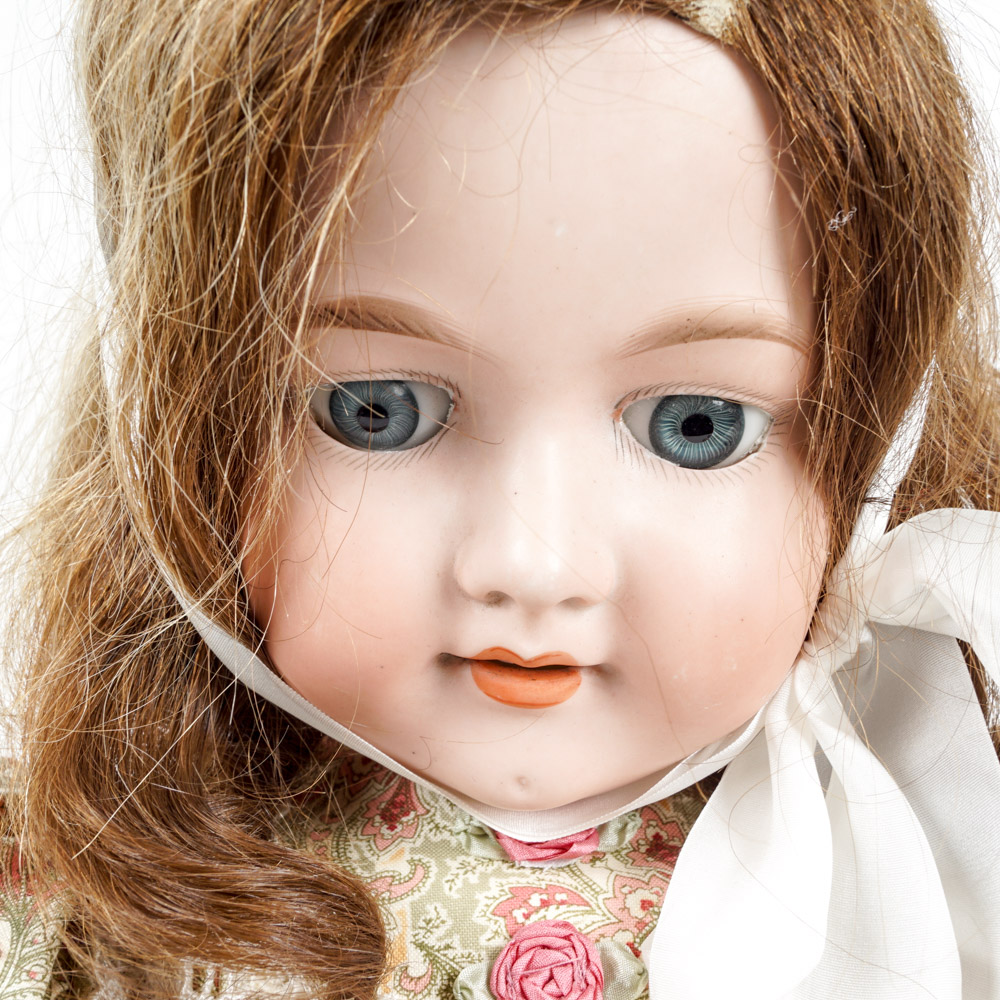 Large Vintage German Porcelain Doll