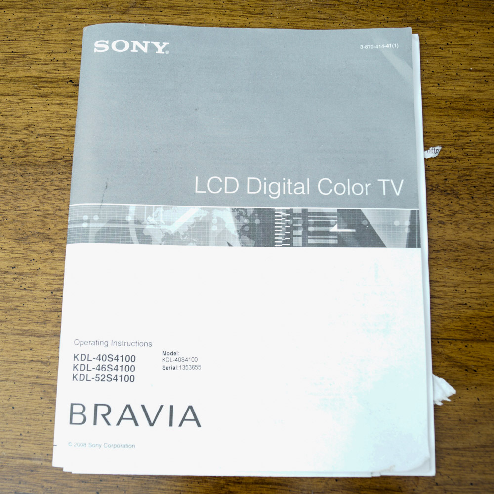 Sony Bravia Television