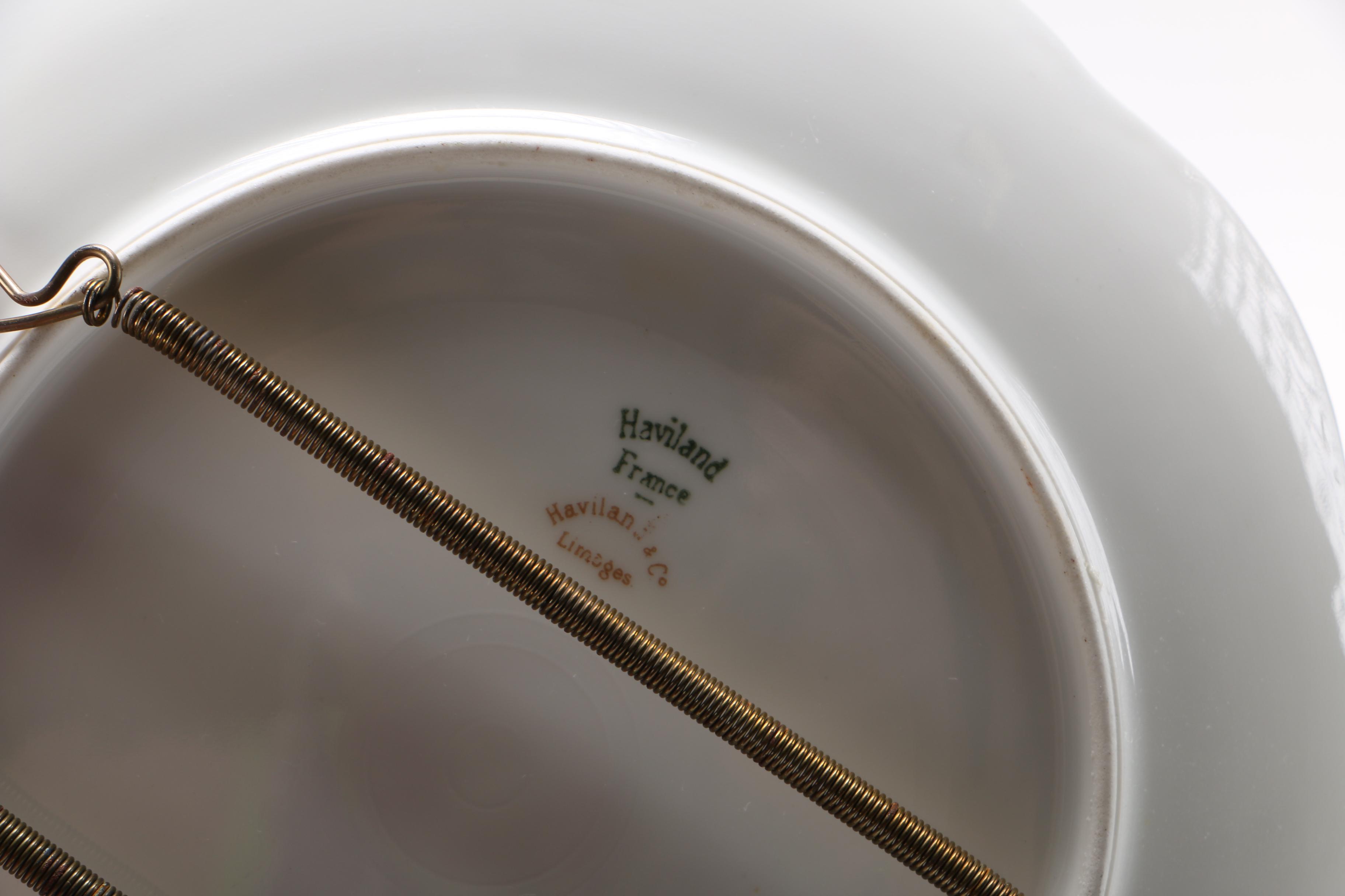 Decorative Porcelain Plates With Table Accessories With Limoges