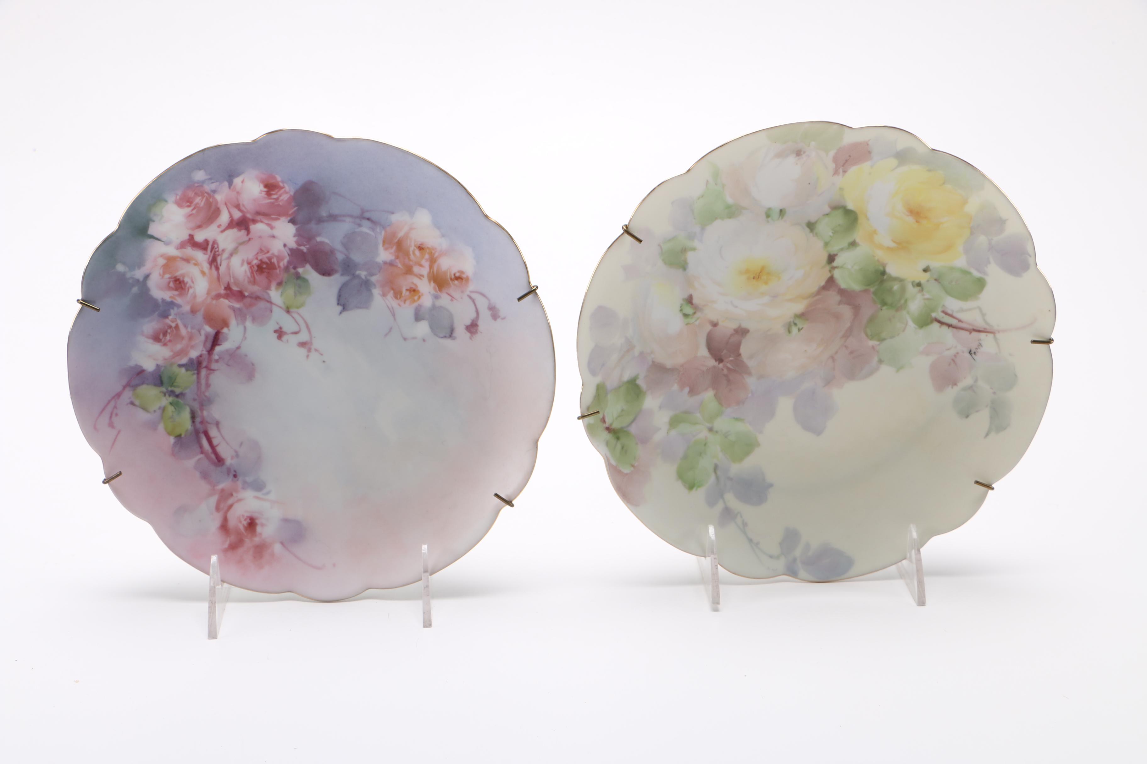 Decorative Porcelain Plates With Table Accessories With Limoges