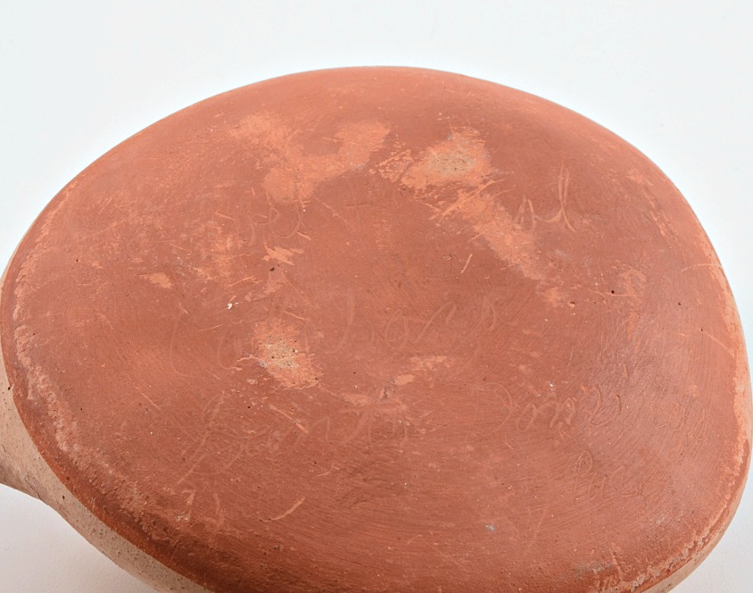 20th Century Santo Domingo Pottery Bowl and Canteen