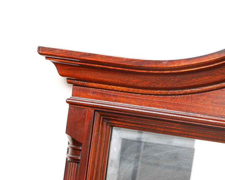 Vintage Chippendale Style Mahogany Dresser With Mirror