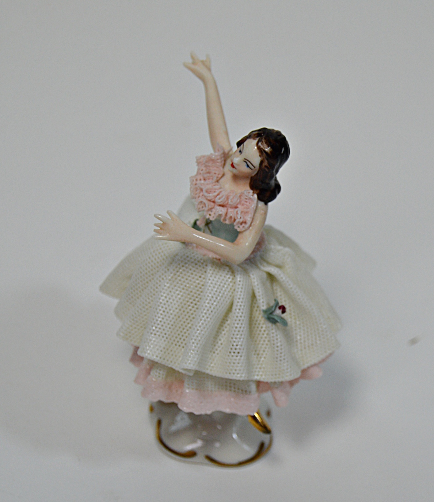 Antique Dresden Porcelain Ballerina