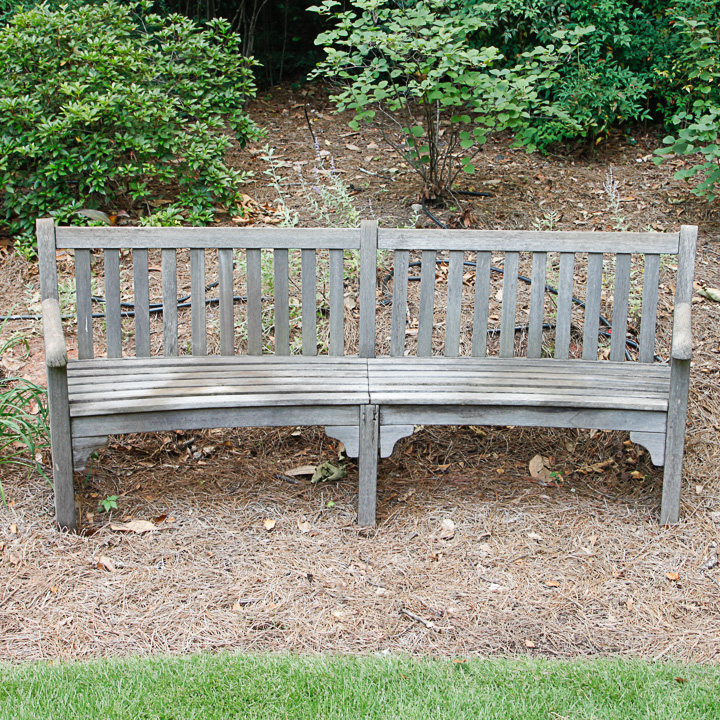 Oxford Garden Curved Wooden Bench