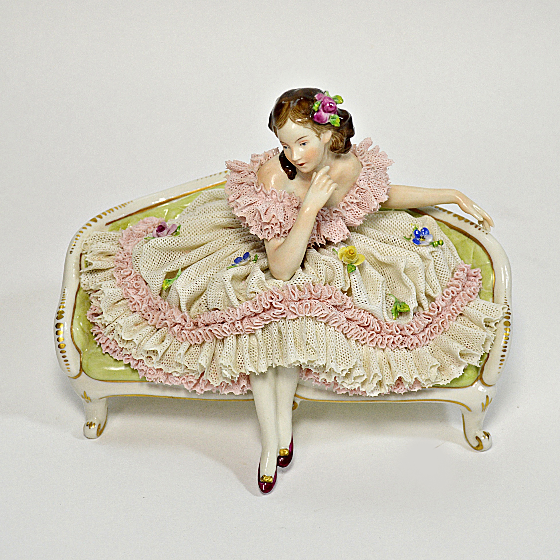 Antique Dresden Porcelain Figurine