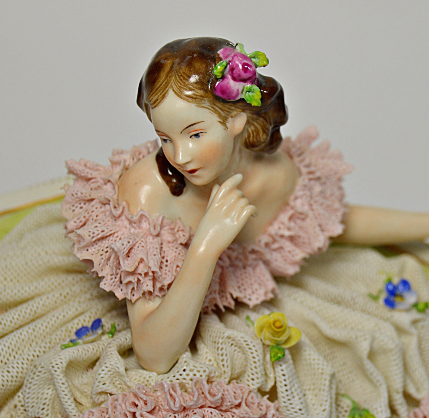 Antique Dresden Porcelain Figurine