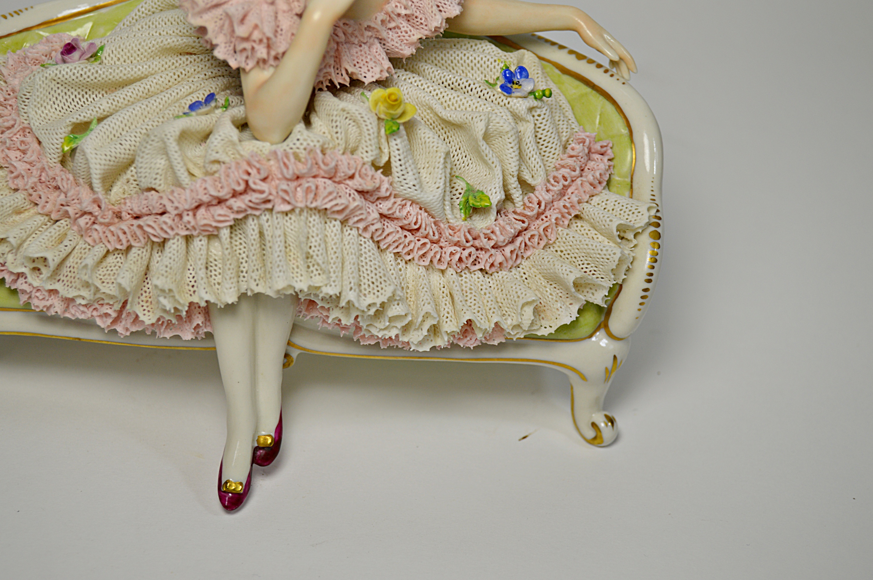 Antique Dresden Porcelain Figurine