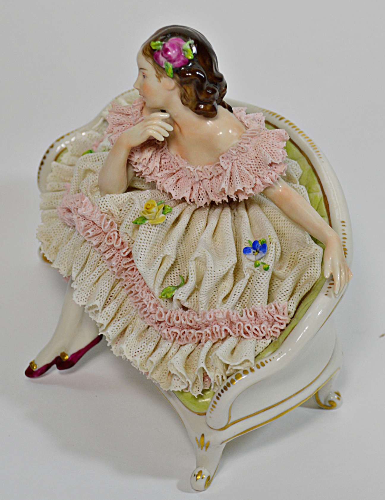 Antique Dresden Porcelain Figurine