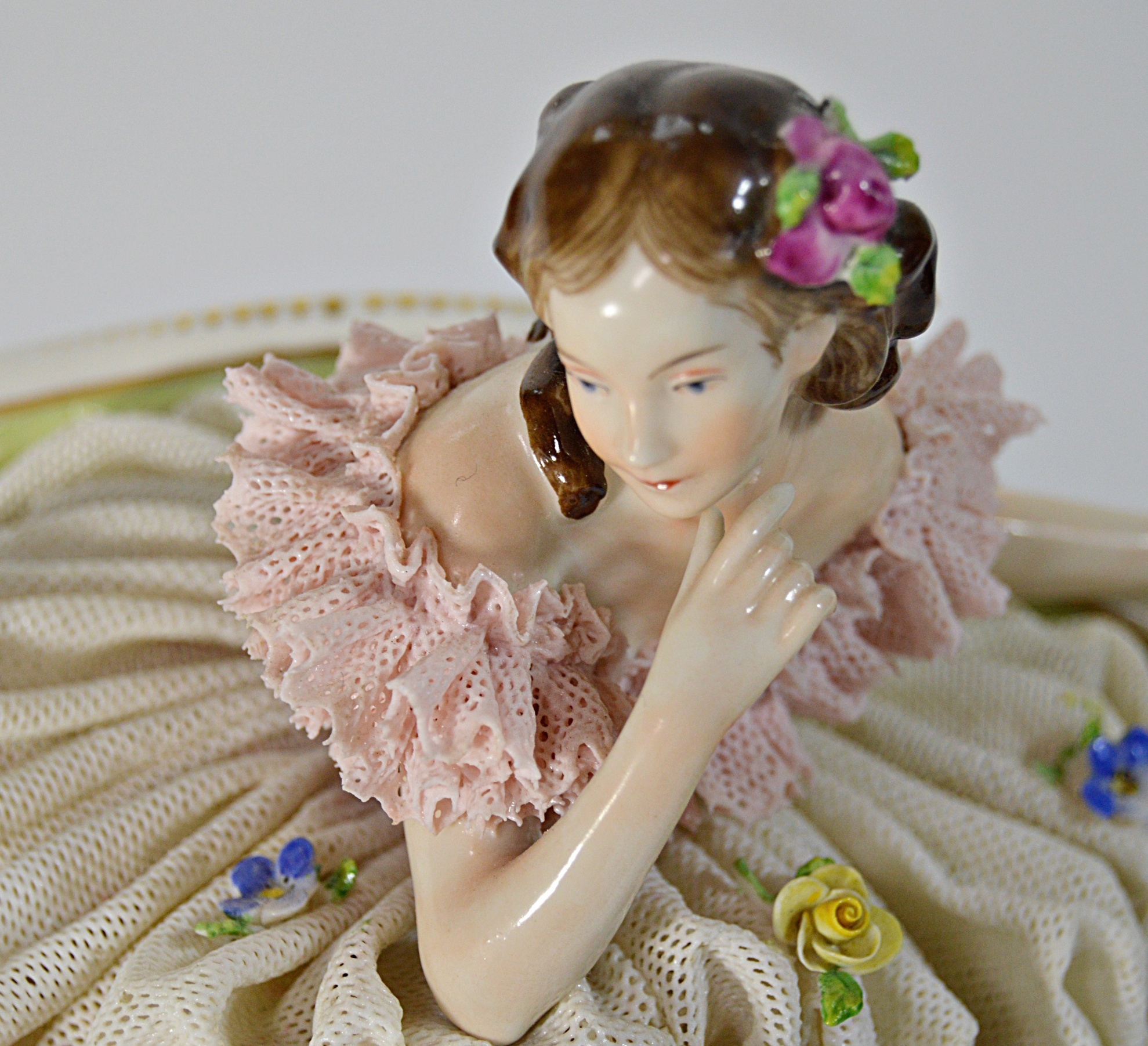 Antique Dresden Porcelain Figurine