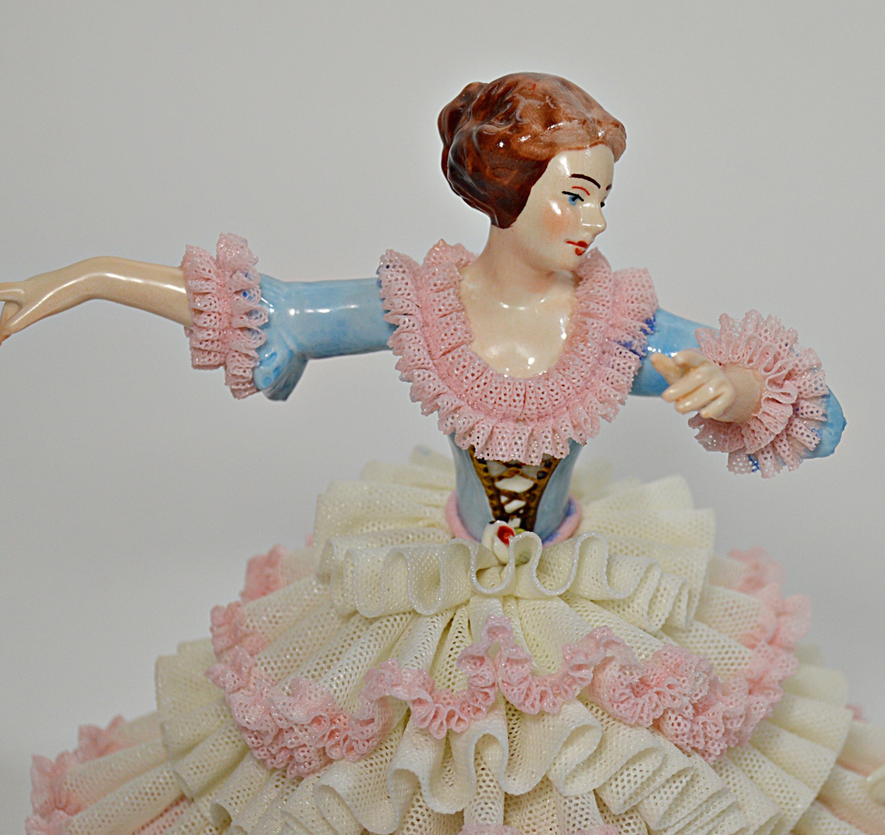 Antique Dresden Porcelain Ballerina