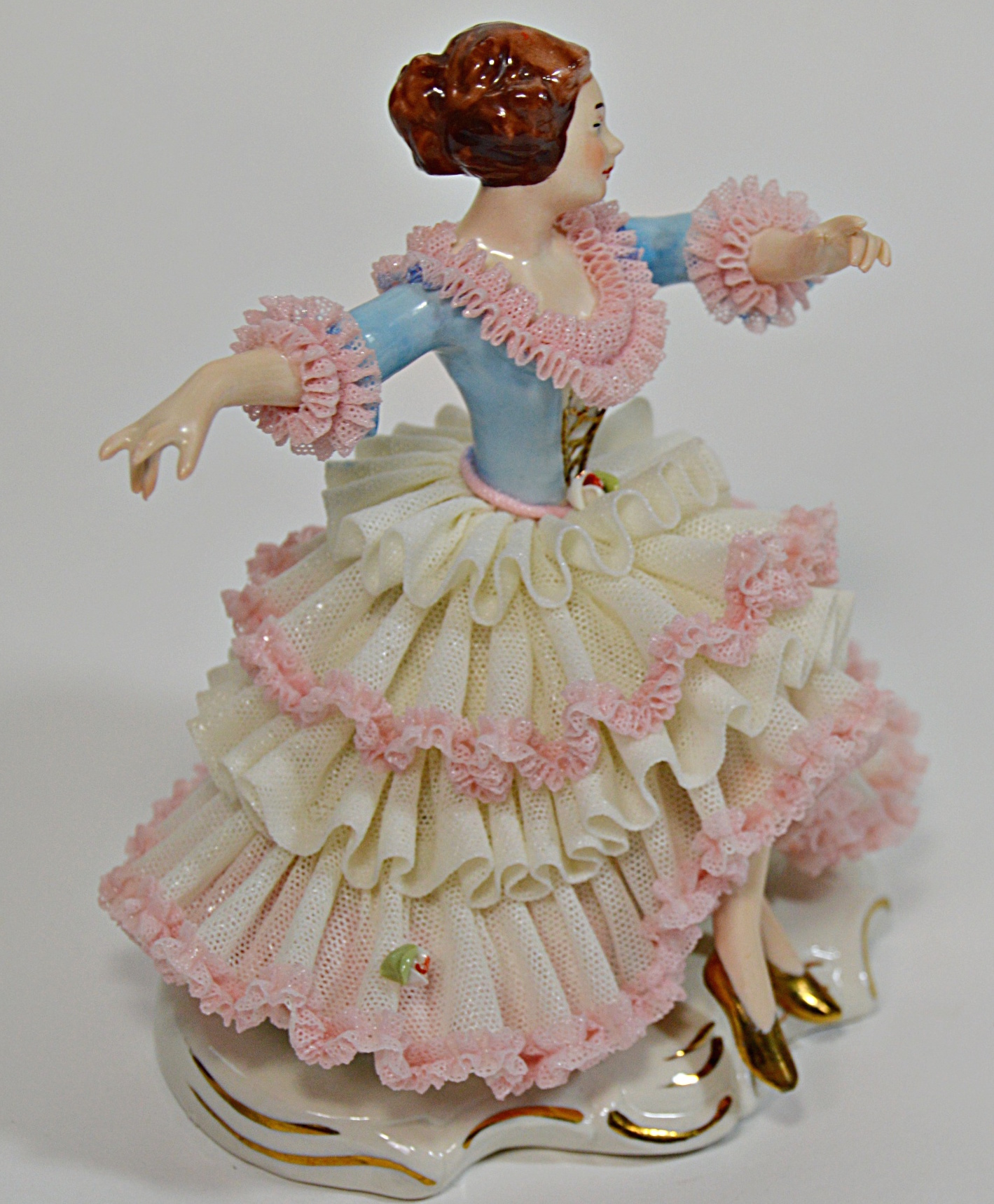 Antique Dresden Porcelain Ballerina