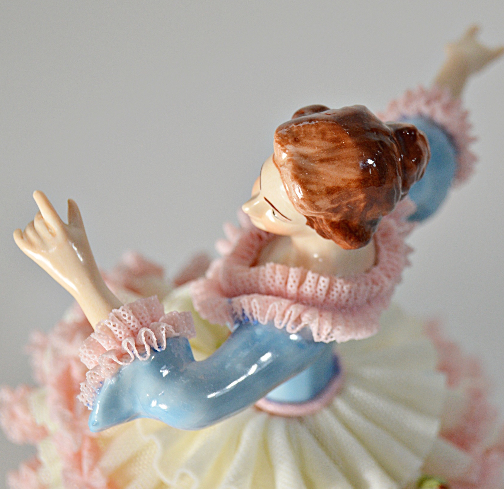 Antique Dresden Porcelain Ballerina
