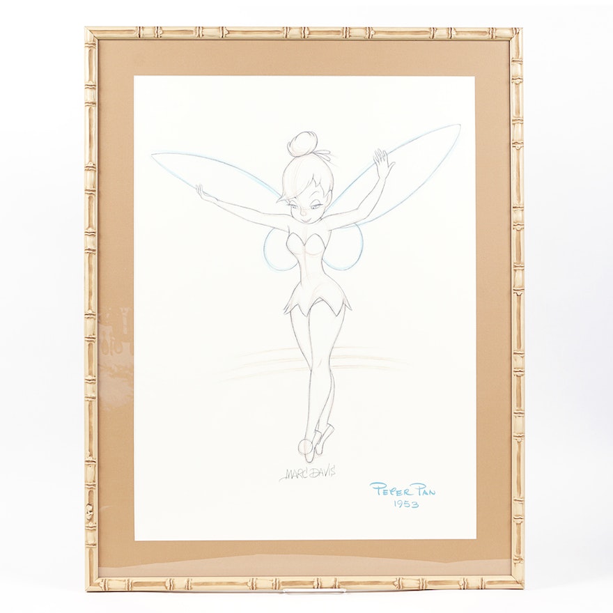 Marc Davis Offset Lithograph of Tinkerbell