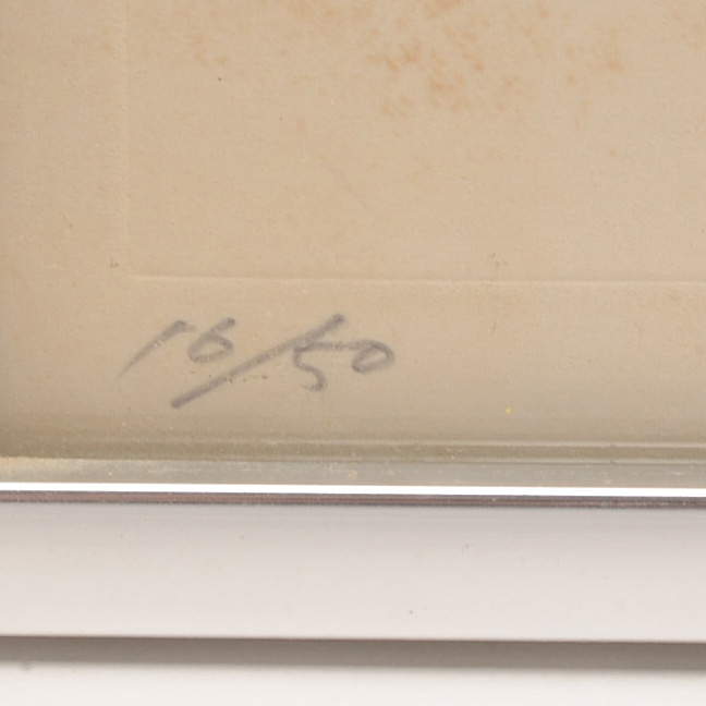 Haku Maki Signed Limited Edition Embossed Woodblock "Cell-B"