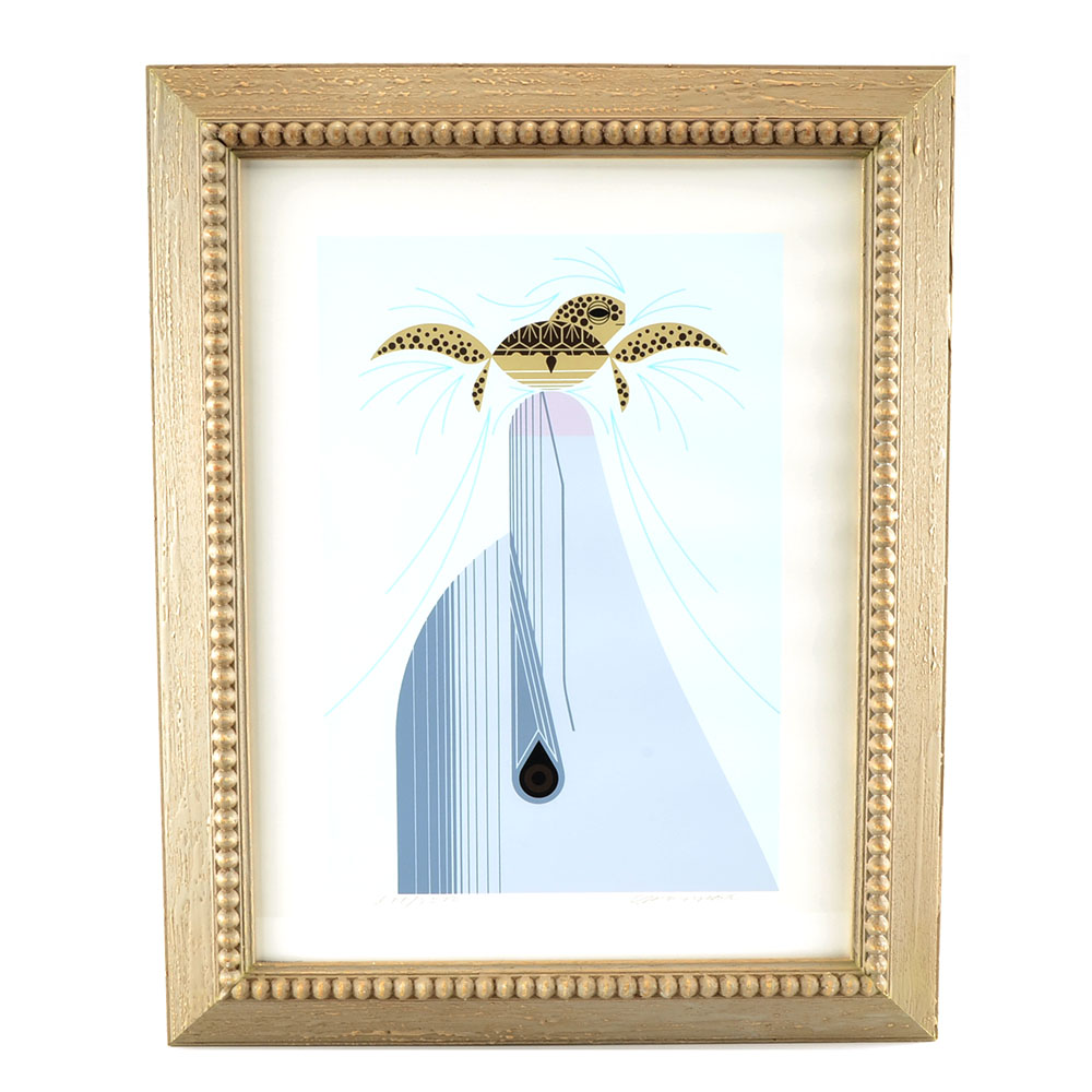 Charley Harper Signed Limited Edition Serigraph "Dolfun"