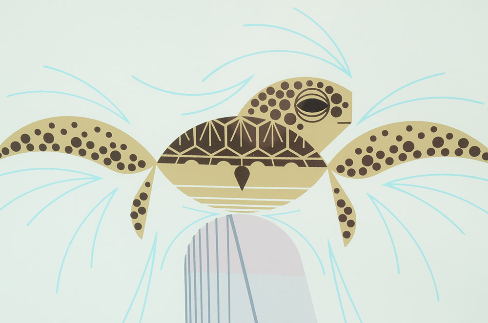 Charley Harper Signed Limited Edition Serigraph "Dolfun"