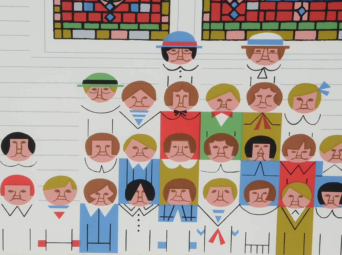 Edie Harper Signed Limited Edition Serigraph "The Disciples"