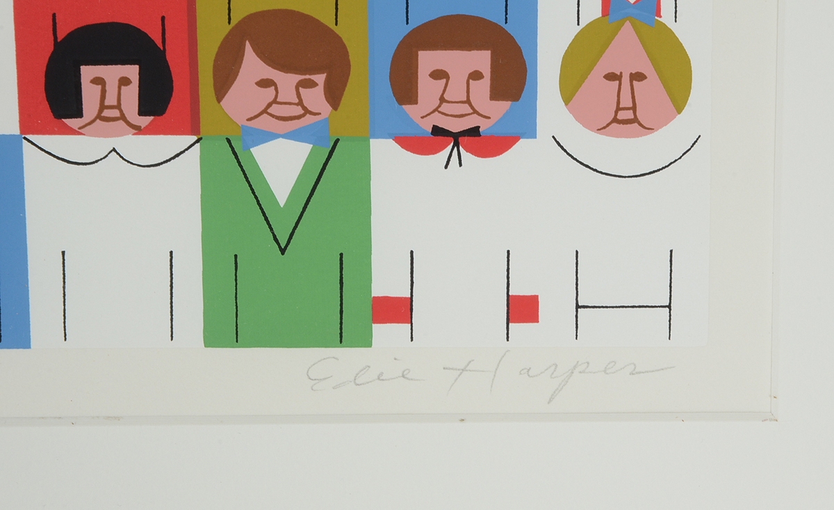 Edie Harper Signed Limited Edition Serigraph "The Disciples"