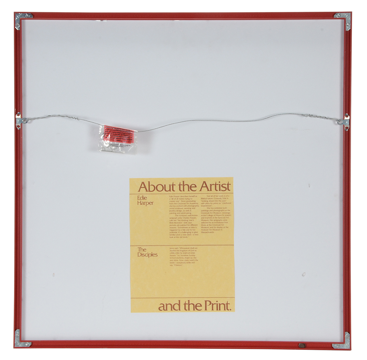 Edie Harper Signed Limited Edition Serigraph "The Disciples"